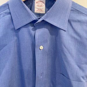 Brooks Brothers Blue Classic Formal Dress Shirt with French Cuffs